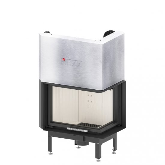 Kaminasüdamik Hitze AL11RG.H parem nurgaklaas 11kw