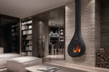 Дизайнерский камин Rocal DROP