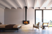 Дизайнерский камин Rocal VERTEX