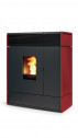Keskkütte pelletikamin MCZ AKI,punane keraamika