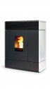 Keskkütte pelletikamin MCZ AKI,valge keraamika