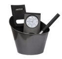 Sauna accessories set Harvia, black steel