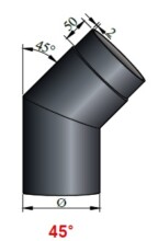 Suitsutorupõlv 45 kraadi